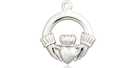 Sterling Silver Claddagh Medal