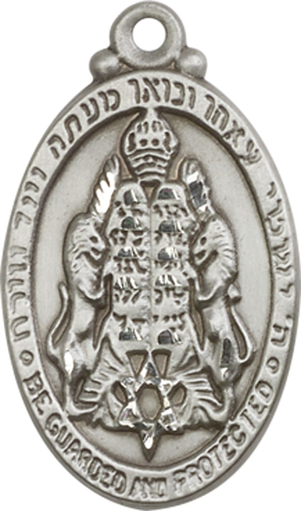 Sterling Silver Jewish Protection Medal