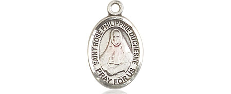 Sterling Silver Saint Rose Philippine Medal