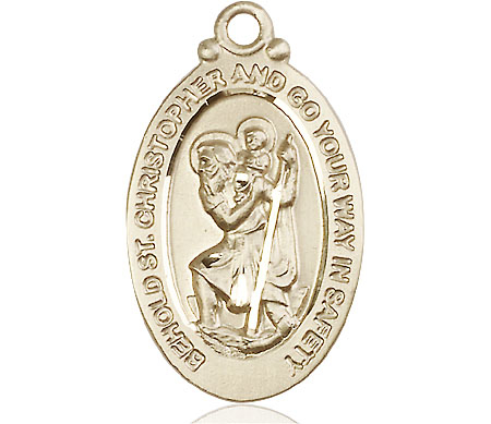 14kt Gold Filled Saint Christopher Medal