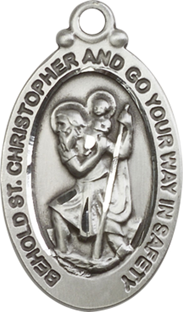 Sterling Silver Saint Christopher Medal