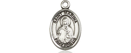 Sterling Silver Saint Marina Medal