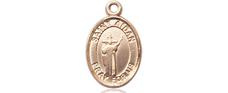 14kt Gold Filled Saint Aidan of Lindesfarne Medal