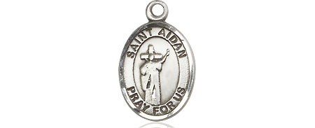 Sterling Silver Saint Aidan of Lindesfarne Medal