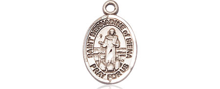 Sterling Silver Saint Bernadine of Sienna Medal
