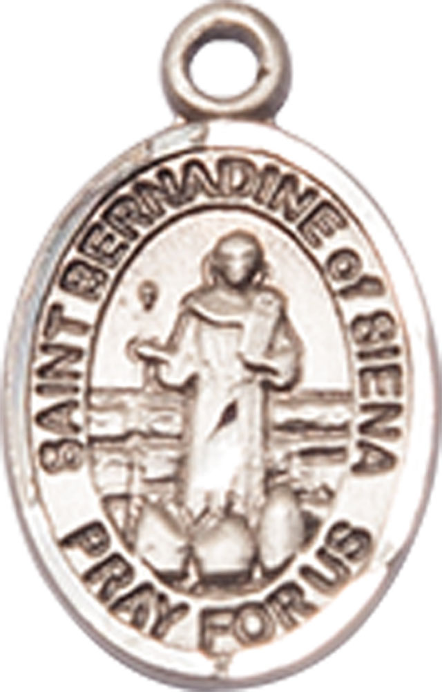 Sterling Silver Saint Bernadine of Sienna Medal