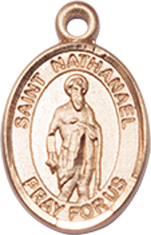 14kt Gold Saint Nathanael Medal