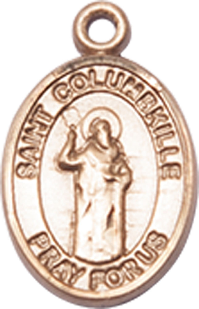 14kt Gold Saint Columbkille Medal