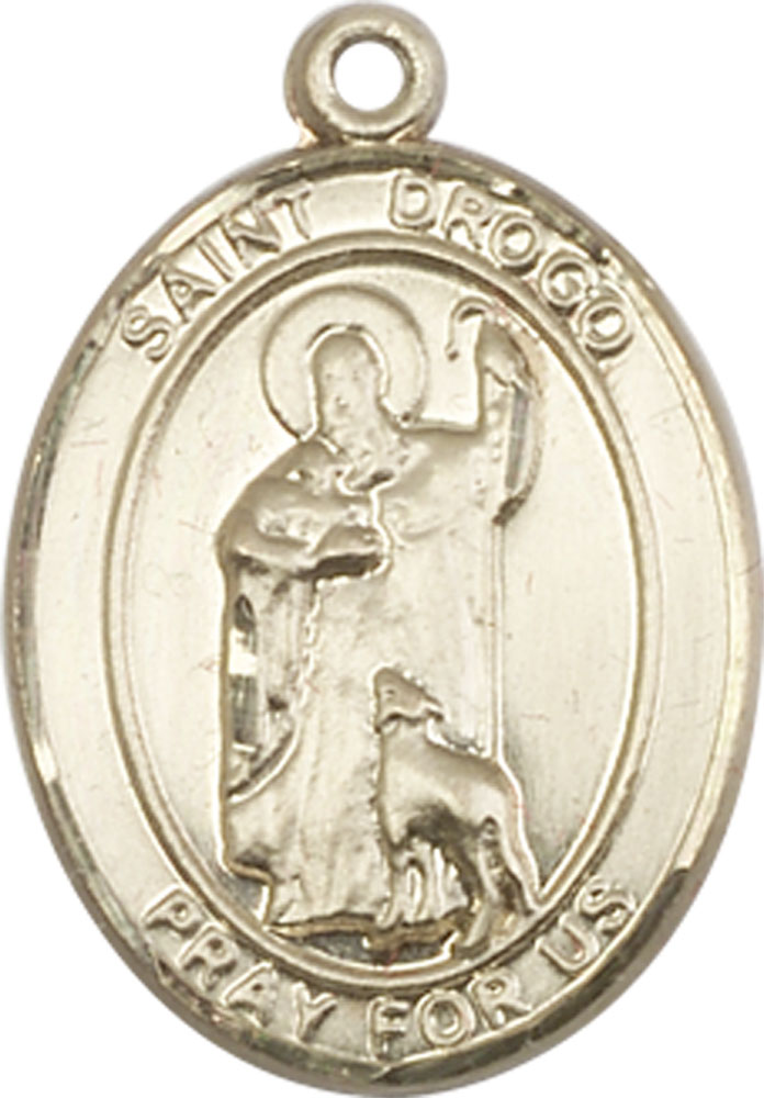 14kt Gold Saint Drogo Medal