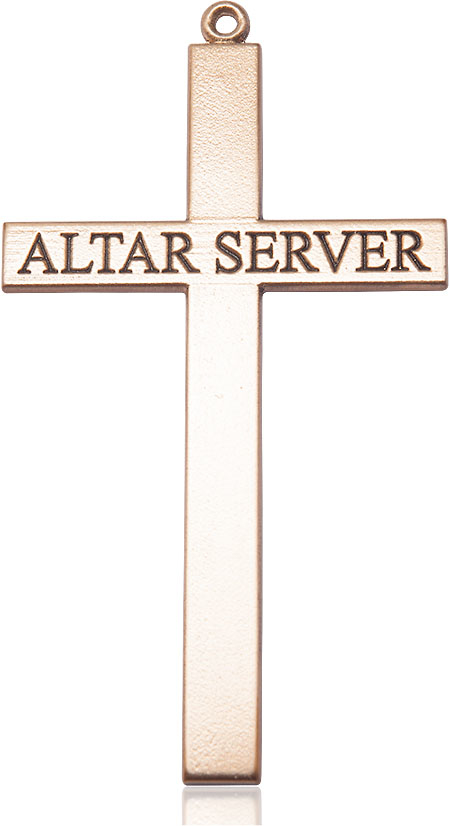 14kt Gold Alter Server Cross Medal