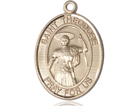 14kt Gold Saint Theodore Stratelates Medal