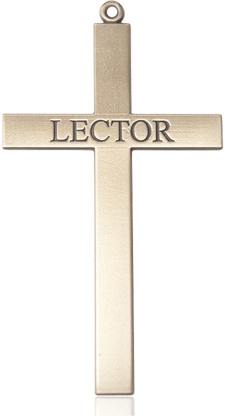 14kt Gold Lector Cross Medal