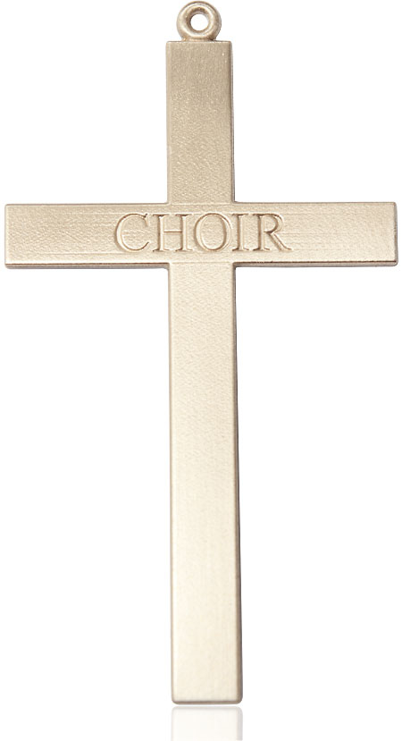 14kt Gold Choir Cross Medal