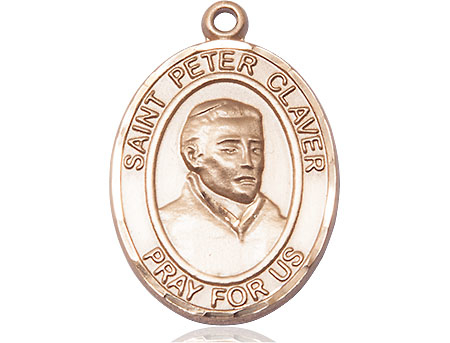 14kt Gold Saint Peter Claver Medal