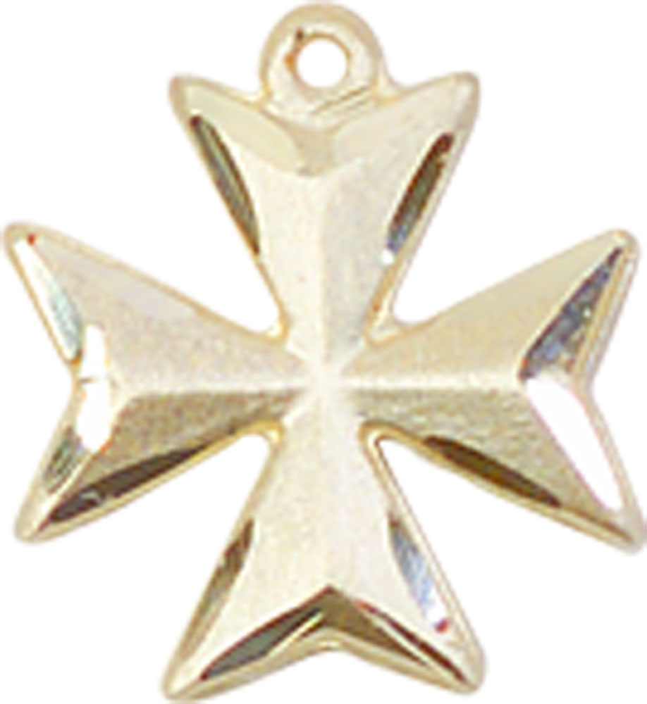 14kt Gold Maltese Cross Medal