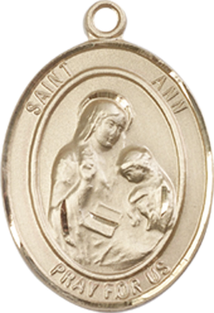 14kt Gold Saint Ann Medal