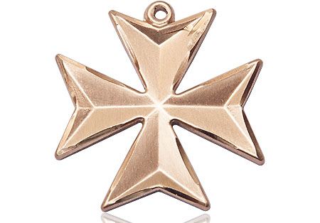 14kt Gold Maltese Cross Medal