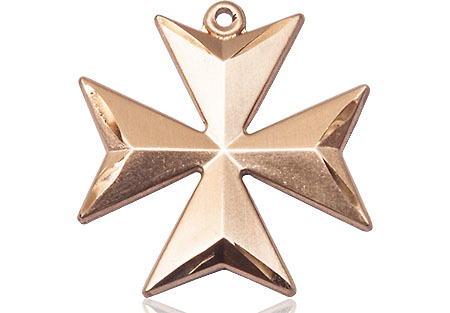 14kt Gold Maltese Cross Medal