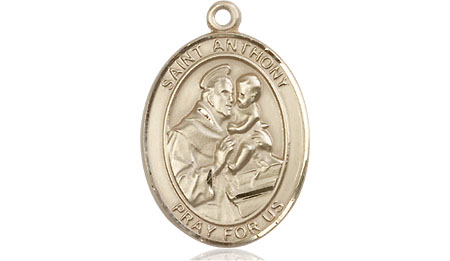 14kt Gold Saint Anthony of Padua Medal