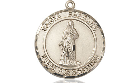 14kt Gold Santa Barbara Medal