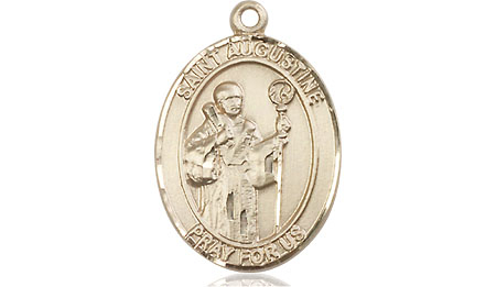 14kt Gold Saint Augustine Medal