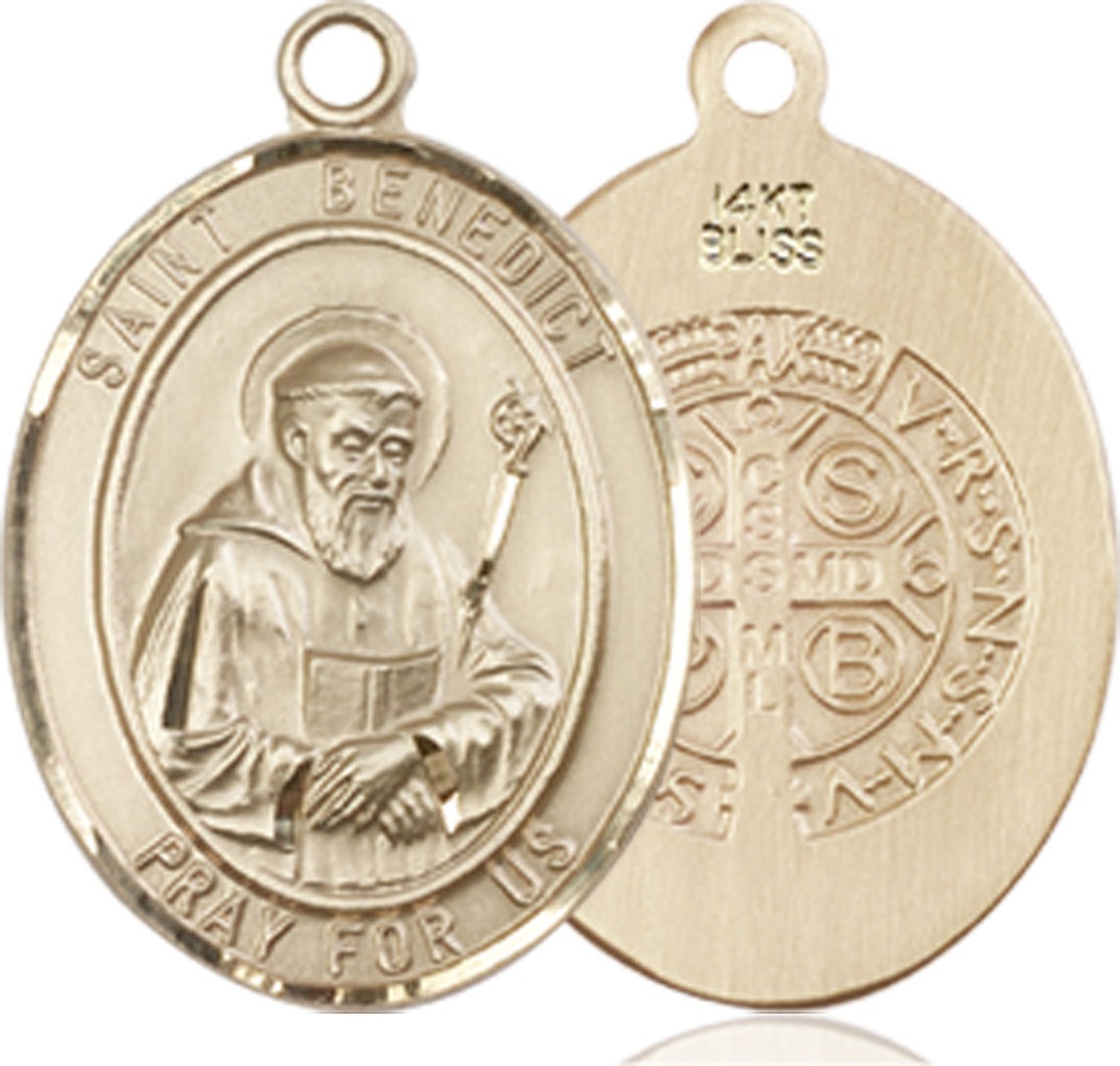 14kt Gold Saint Benedict Medal