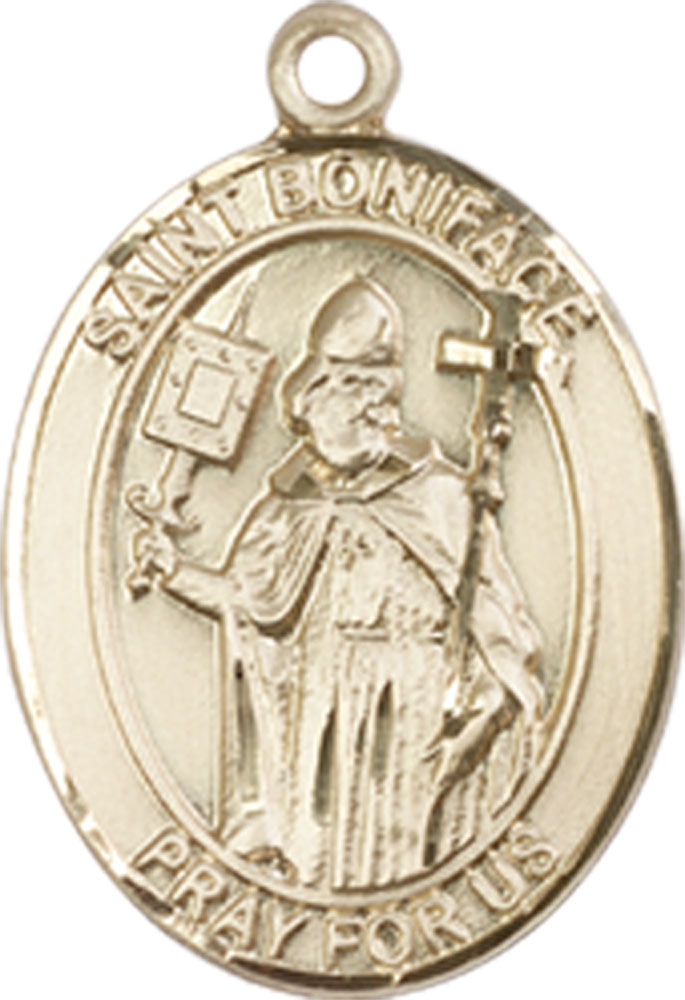 14kt Gold Saint Boniface Medal