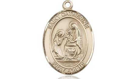 14kt Gold Saint Catherine of Siena Medal