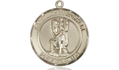 14kt Gold Saint Christopher Medal