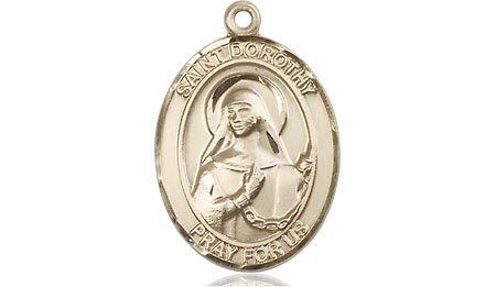 14kt Gold Saint Dorothy Medal