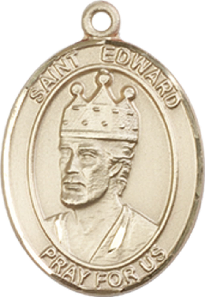 14kt Gold Saint Edward the Confessor Medal