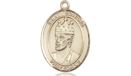 14kt Gold Saint Edward the Confessor Medal