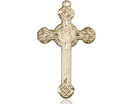 14kt Gold Cross Medal