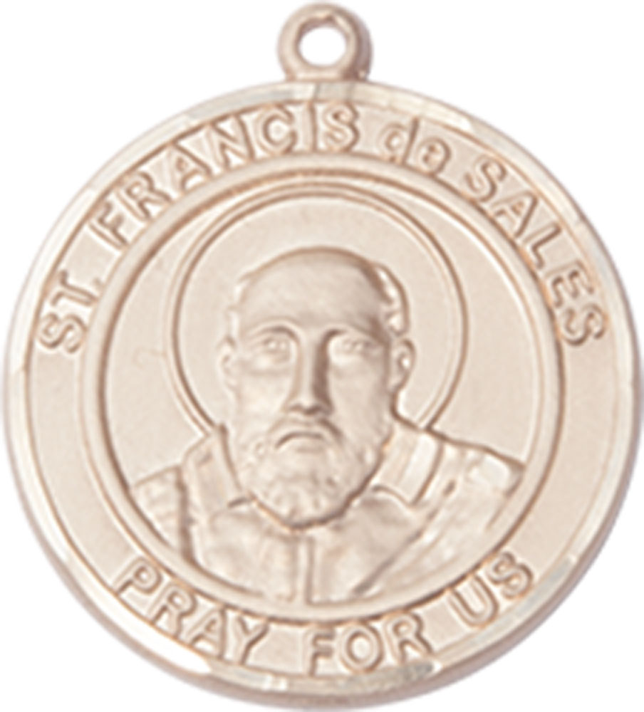 14kt Gold Saint Francis de Sales Medal