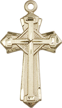 14kt Gold Cross Medal