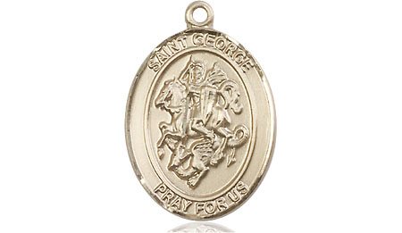14kt Gold Saint George Medal