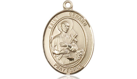 14kt Gold Saint Gerard Majella Medal