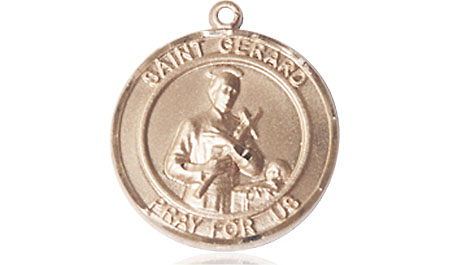 14kt Gold Saint Gerard Medal