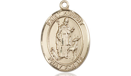 14kt Gold Saint Hubert of Liege Medal