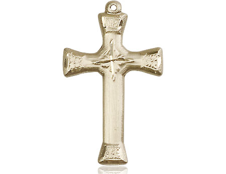 14kt Gold Cross Medal