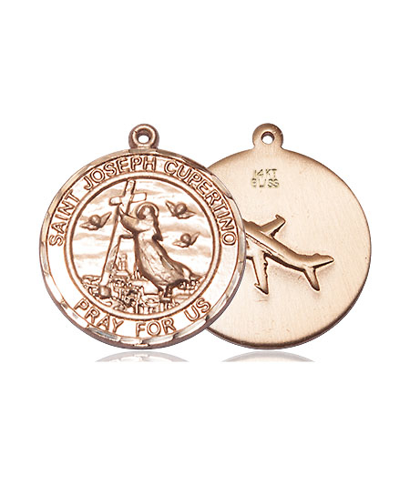 14kt Gold Saint Joseph of Cupertino Medal