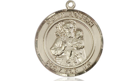 14kt Gold Saint Joseph Medal