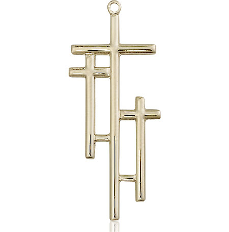 14kt Gold Cross Medal