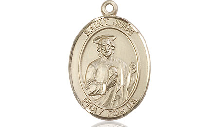 14kt Gold Saint Jude Medal