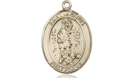 14kt Gold Saint Lazarus Medal