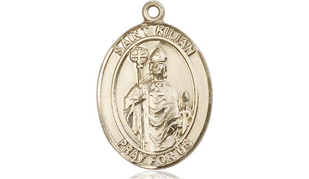 14kt Gold Saint Kilian Medal