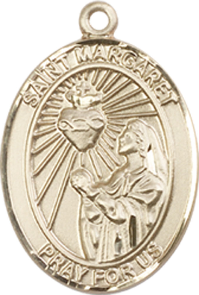 14kt Gold Saint Margaret Mary Alacoque Medal