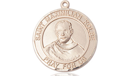 14kt Gold Saint Maximilian Kolbe Medal