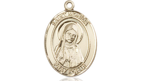 14kt Gold Saint Monica Medal