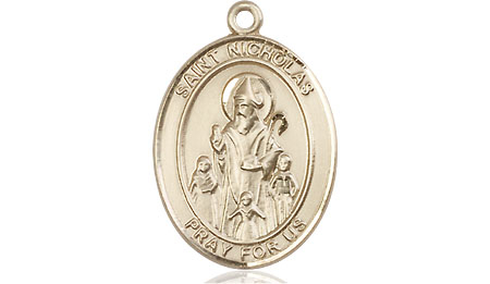 14kt Gold Saint Nicholas Medal